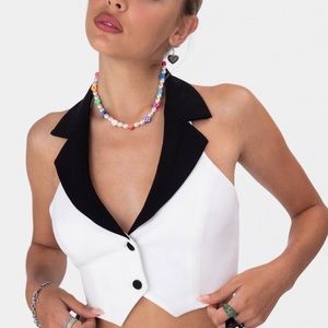 ADIKA KEYS VEST-STYLE TOP